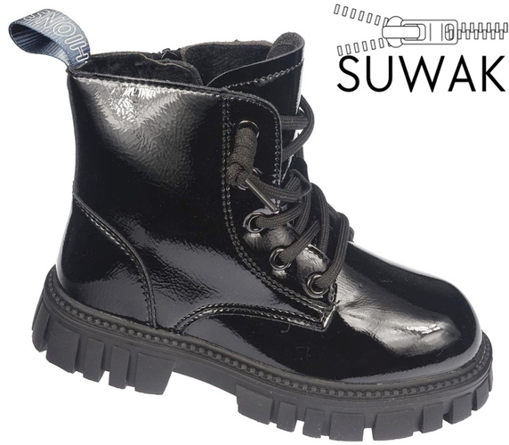 Children's transition shoes Apawwa CNQ422BL black size 32-37