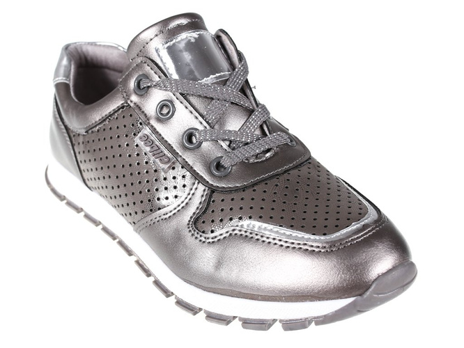 Children's sports shoes Clibee CP-282GU silver size 32-37