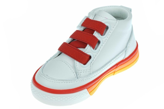 Buty sportowe dziecięce Apawwa BGQ22RE biało czerwone rozm.26-31