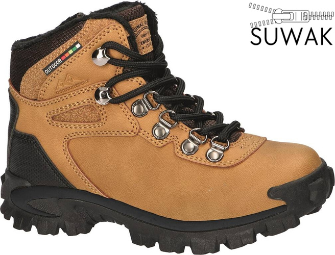 Buty zimowe młodzieżowe American Club RES-110 camelowe rozm.37