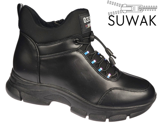 Women's transition shoes Purlina DHJ38-1CBL black size 39-43