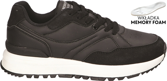 Buty sportowe młodzieżowe American Club DAA-44 czarne i beżowe rozm.37-41