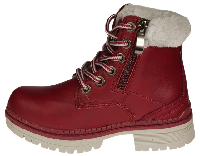 American Club BSP-03 burgundy and gray children's winter shoes, size 27-31