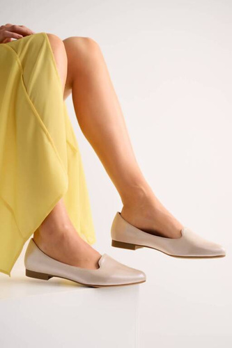 Baleriny damskie Sergio Leone DBL610BEZL beżowe rozm.36-40