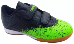 Children’s Indoor Soccer Shoes Atletico C7336-2525-VBLGR – Black/Green, Sizes 32–36