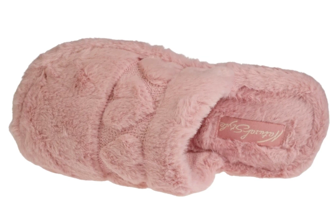 Pantofle damskie Meteor V269 WYTŁOCZKA różowe rozm.36-40