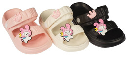 Children's sandals Sport BS016 white, pink and black, sizes 24-29