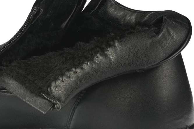 Skotnicki MB-4-0610BL men's winter shoes, black, sizes 40-45