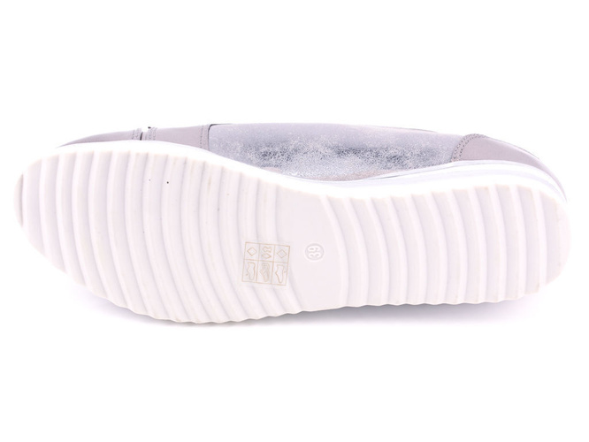 Półbuty damskie Badoxx D7LL-439DSI srebrne rozm.36-41