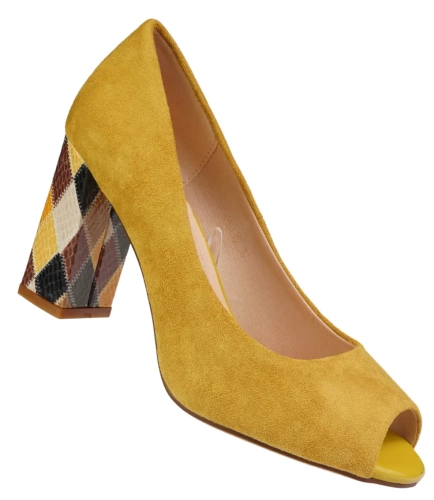 Pumps for women Sergio Leone DPB135ZOMI mustard size 36-40