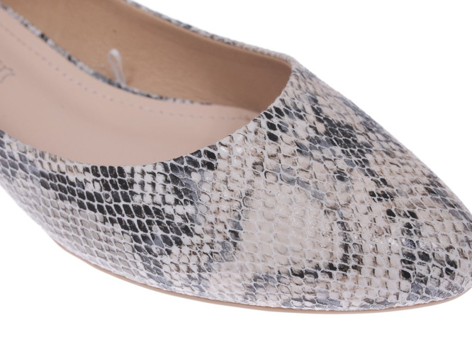 Baleriny damskie Sergio Leone DBL611BIWA białe rozm.36-40