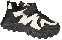 Apawwa BG665BL children's sports shoes, black, sizes 26-31