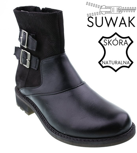 Winter boots for women Bratbut-Natalia D341CZLI black size 36-41
