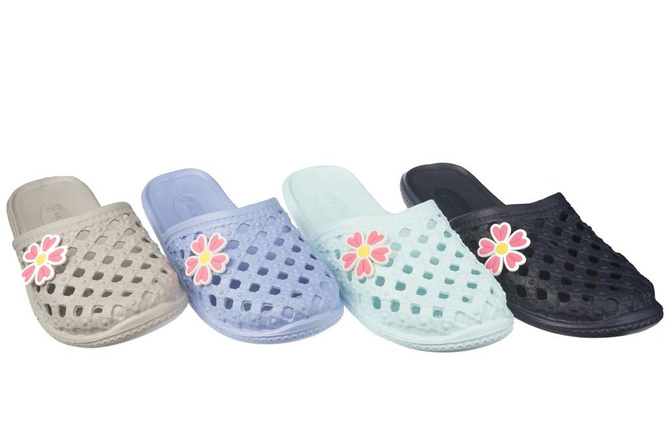 Women's pool slippers Sunlanse DDN309 navy blue, mint, gray and blue, size 37-41