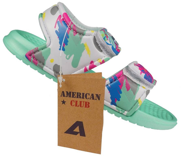 Children's pool slippers American Club CNH-33 pink or fuxia size 30-35