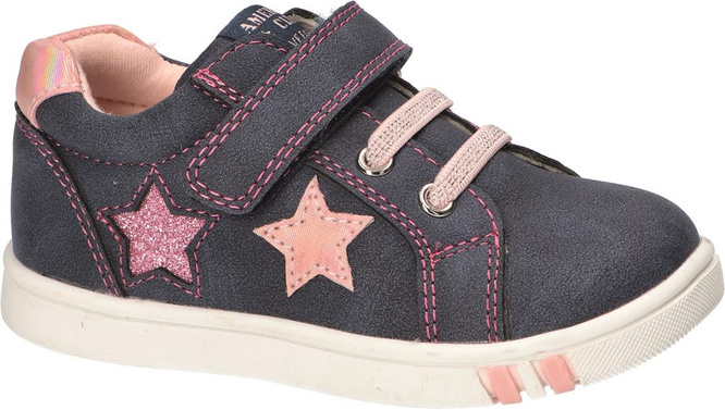 American Club BXD-41 children's sports shoes, navy blue and gray, sizes 23-27