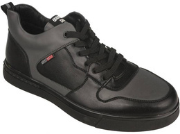 Men's transitional shoes Meko Melo MDS99305BL black size 40-45