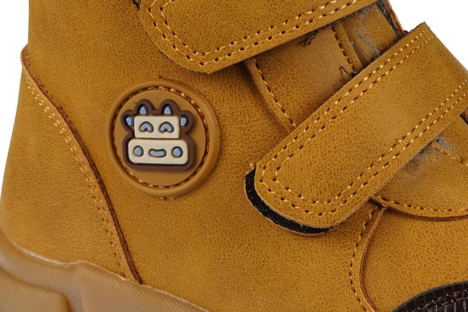 Buty zimowe dziecięce Apawwa AGD477BR brązowe rozm.21-28