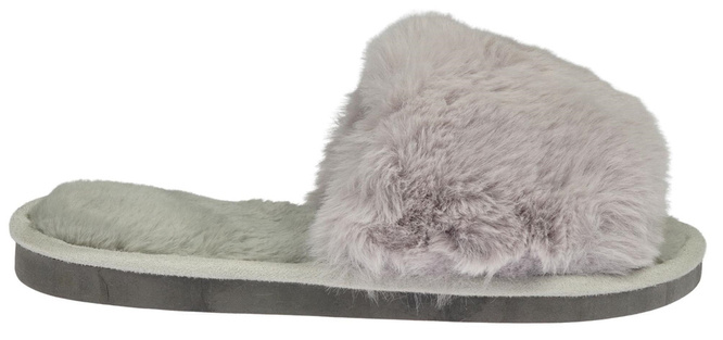 Women's textile slippers Lano DK-3-G10GY gray, size 36-41