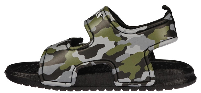 American Club BNH-70 children's pool slippers, green and gray, sizes 24-28