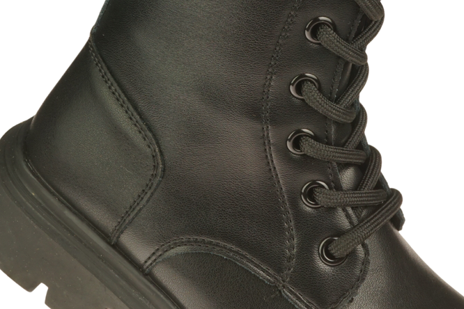 Apawwa CD1017BLRE children's winter shoes black size 32-37