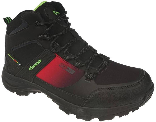 Buty zimowe męskie Badoxx MMXC-8290-WBLRE czarno-czerwone rozm.41-46