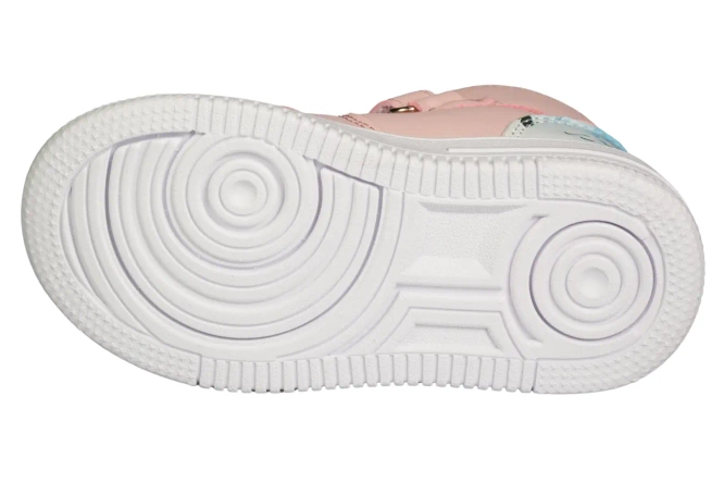 Transitional children's shoes American Club ABD-28 white and pink sizes 22-26