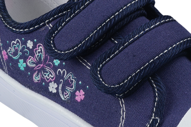 Tenisówki dziecięce American Club CTEN-145 czarne i granatowe rozm.31-35