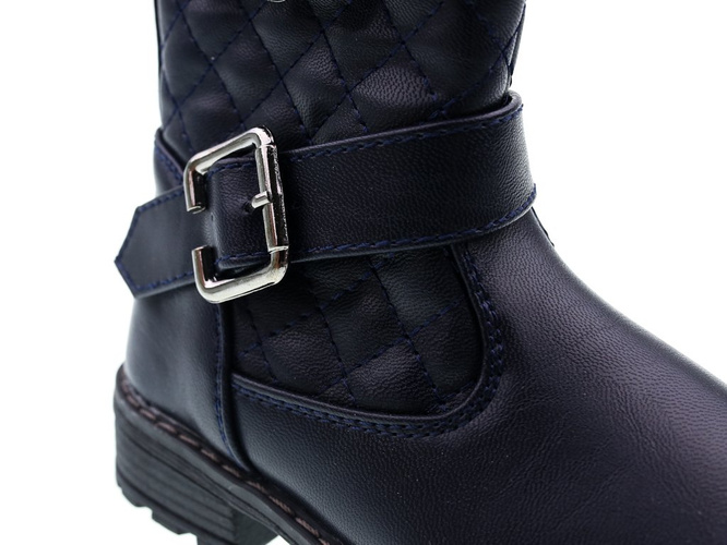 Children's winter shoes Clibee BP-98BU navy blue size 27-32