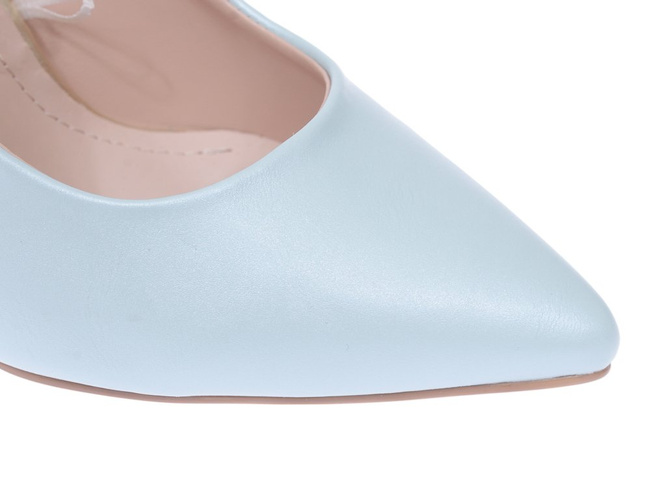 Women's high heels Sergio Leone D1878JNI light blue, size 36-40