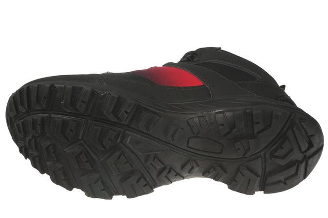 Buty zimowe męskie Badoxx MMXC-8290-WBLRE czarno-czerwone rozm.41-46