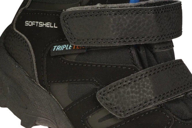 American Club BSN-32 black and navy blue children's winter shoes, size 28-32