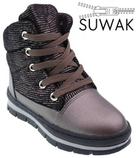 Buty zimowe dziecięce Clibee BK-906GU metaliczne rozm.27-32