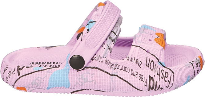 Children's sandals American Club CNH-178 pink and lilac, sizes 24–29