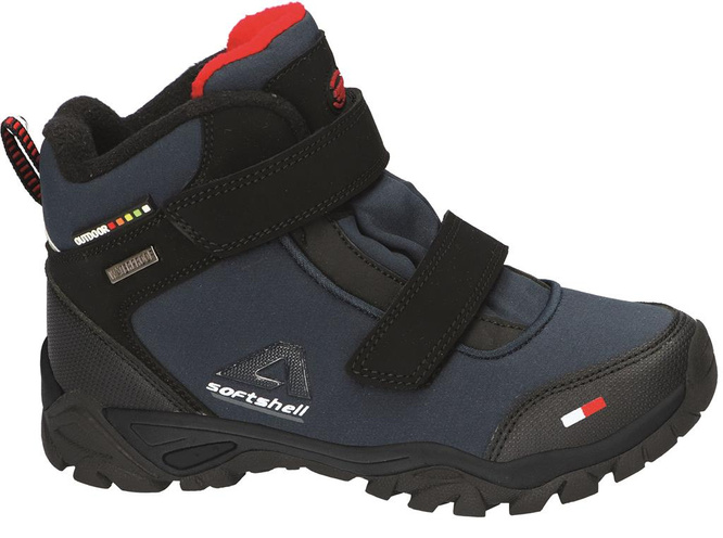 American Club BWT-70 children's winter shoes, black and navy blue, size 27-31