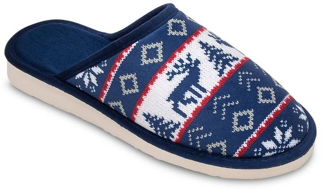 Pantofle damskie Meteor DV072 WIKA granatowe rozm.36-40