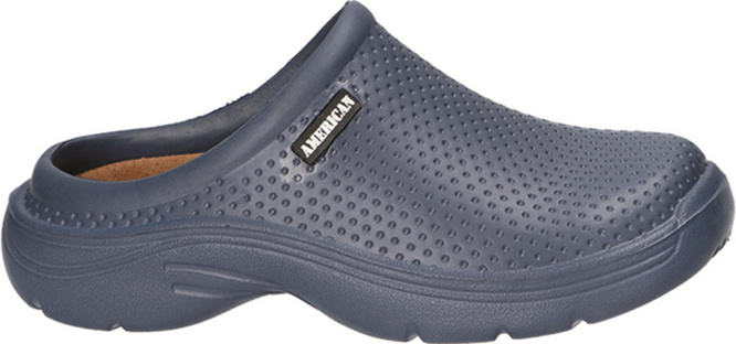 American Club MNH-136 men's swimming pool flip-flops, navy blue and black, sizes 41-45