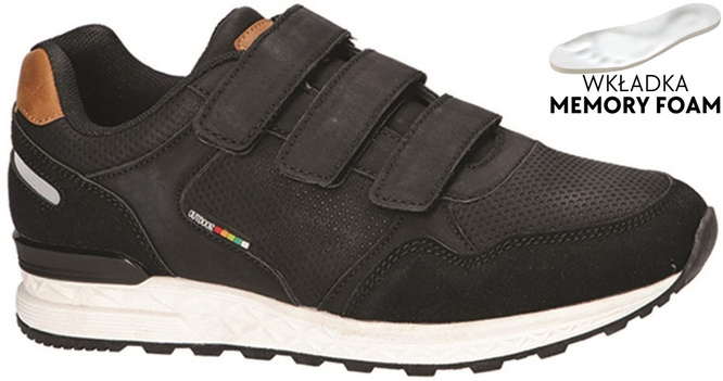 Buty sportowe młodzieżowe American Club DAA-39 czarne i granatowe rozm.37-41