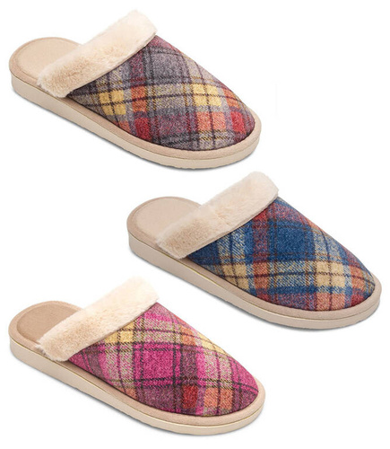 Meteor DV101 GRETA women's slippers brown, blue and pink, sizes 36-40