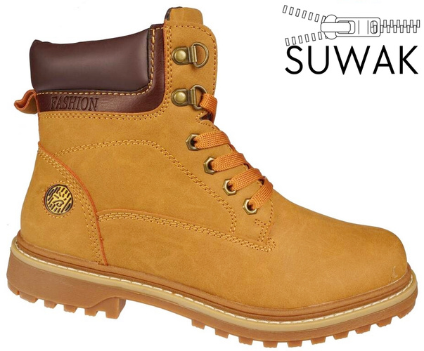 Purlina DSL1556A-3CA youth winter shoes, camel, sizes 36-41