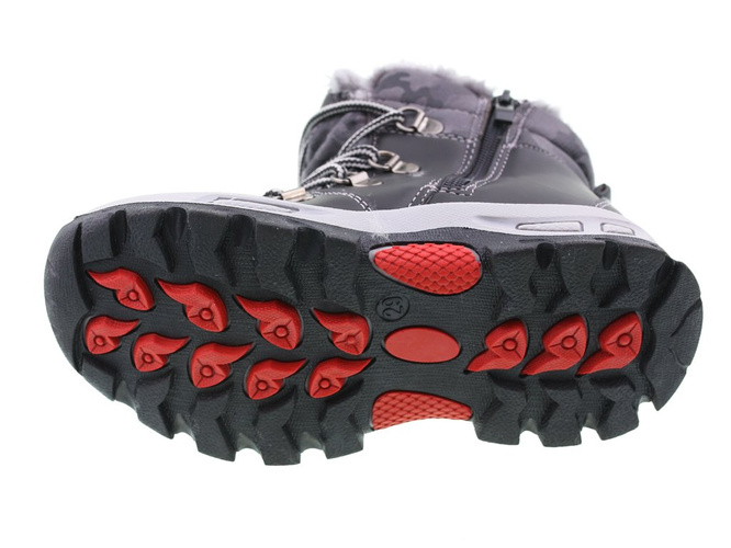 Children's winter shoes Clibee BH-131BL black size 26-31