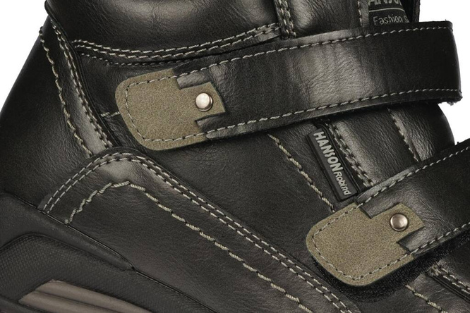 Buty zimowe męskie Hanson M9359-5BL czarne rozm.41-46