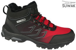 Buty trekkingowe męskie Superun M8635-18RE czerwone rozm.41-46