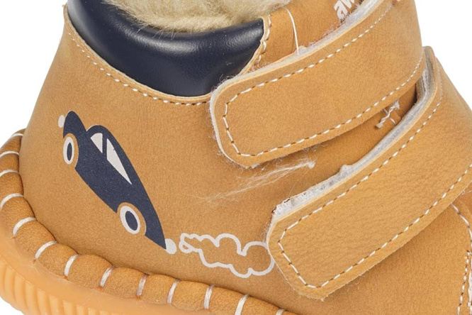 Apawwa children's winter shoes 0FD114CA camel size 18-21
