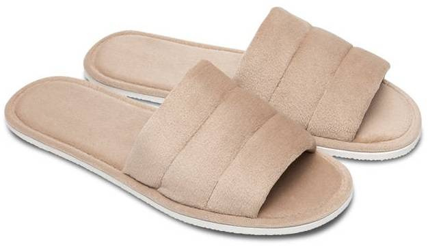 Pantofle damskie Meteor DV141 SARA granatowe, beżowe i popielate rozm.36-40