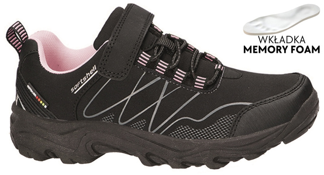American Club CWT-257 children's sports shoes black-pink and black-turquoise size 32-36