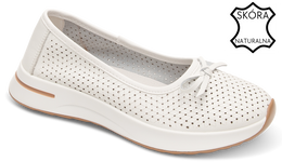 Mokasyny damskie Skotnicki DP-3-Y93WH białe rozm.36-41