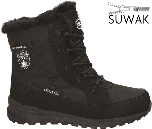 American Club DSN-54 women's winter boots black size 37-41