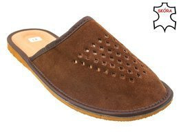 Men's highlander slippers Pako MPAKO249 brown size 40-45
