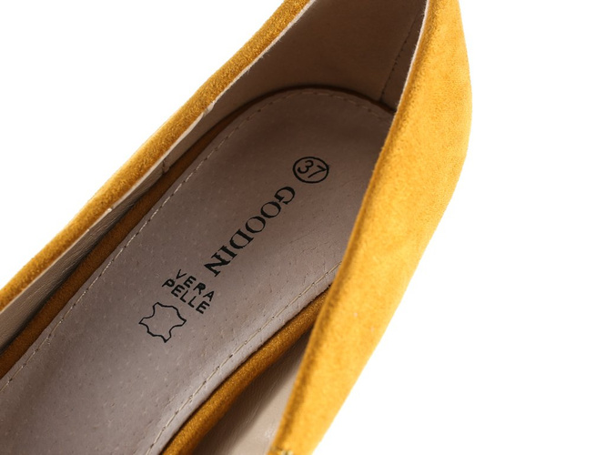 Pumps Goodin DGD-FL123ATA mustard size 36-41